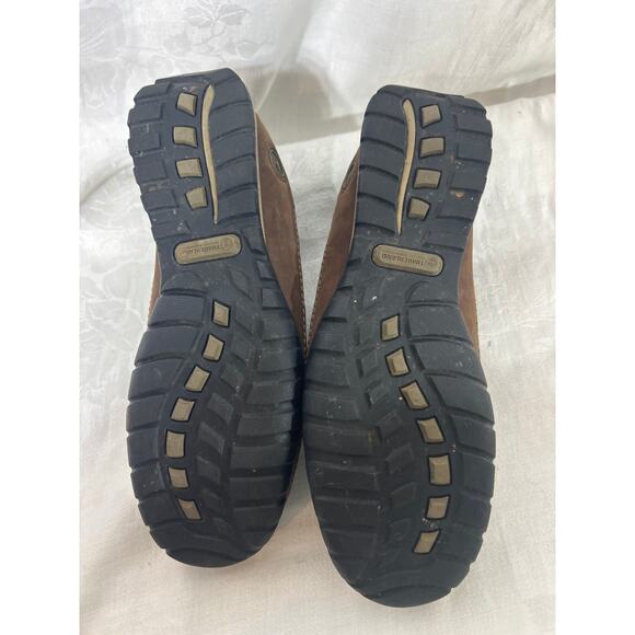 Timberland Smartwool Power Lounger Tan Brown 9 Leather Wool - Picture 4 of 8